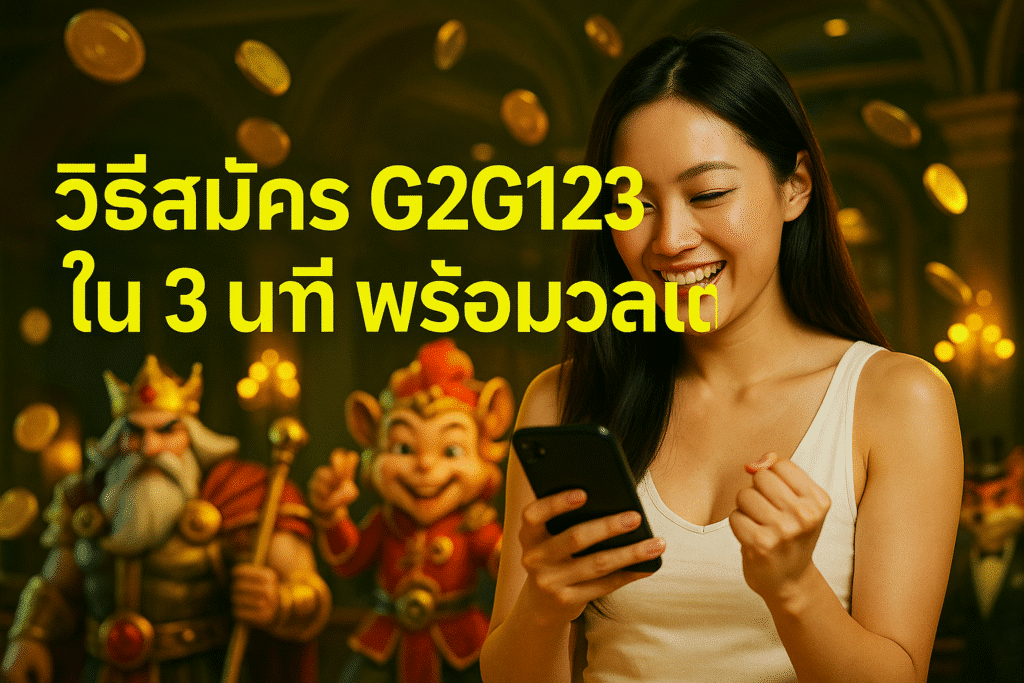 วิธีสมัคร G2G123 ใน 3 นาที พร้อมวอเลท