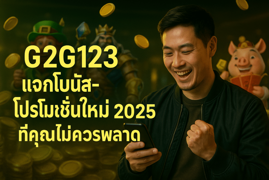 G2G123 แจกโบนัส-โปรโมชั่นใหม่ 2025 ที่คุณไม่ควรพลาด