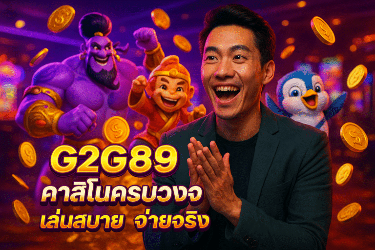 G2G889 คาสิโนครบวงจร เล่นสบาย จ่ายจริง