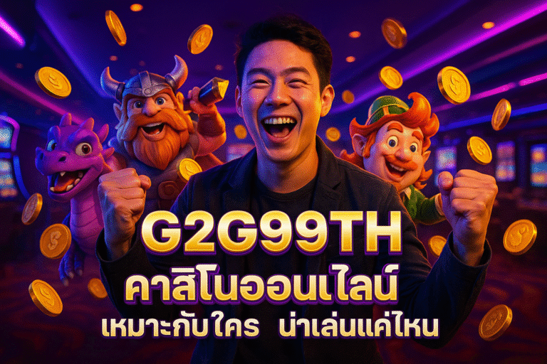 G2G99TH คาสิโนออนไลน์ เหมาะกับใคร น่าเล่นแค่ไหน
