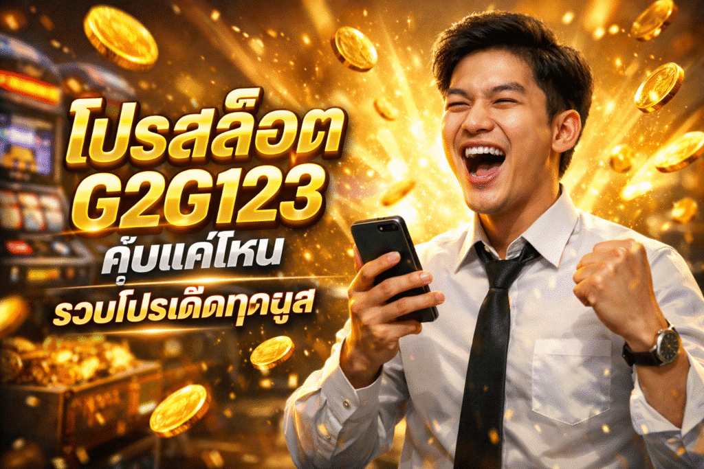 โปรสล็อต G2G123 คุ้มแค่ไหน รวมโปรเด็ดทุกยูส